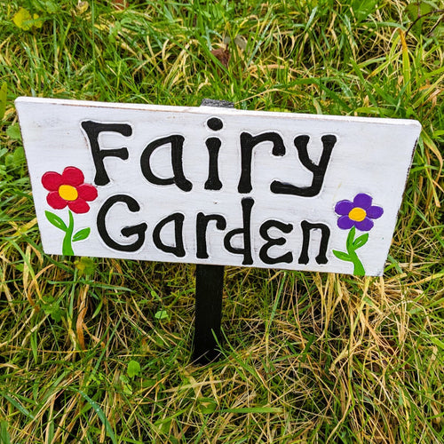 'Fairy Garden' Sign Post