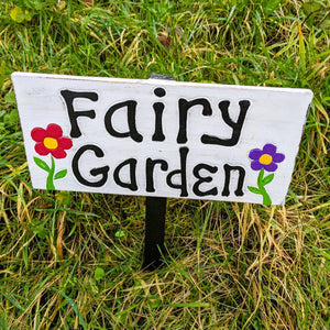 'Fairy Garden' Sign Post