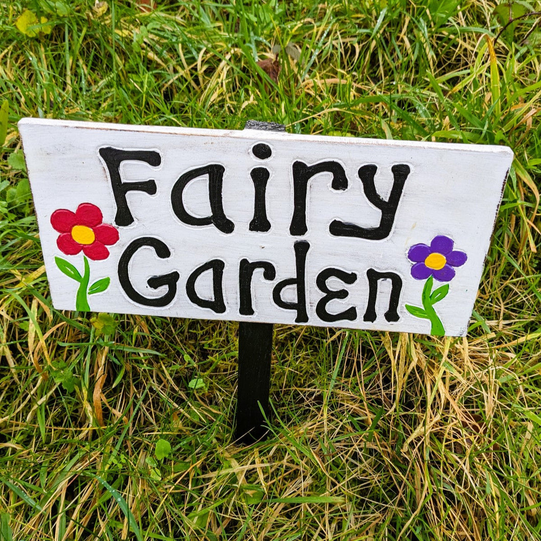 'Fairy Garden' Sign Post