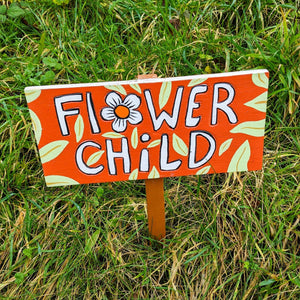 'Flower Child' Sign Post
