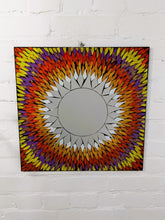 Beaming Sun Square Mirror 50cm