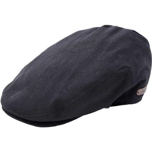 Cotton Black Flat Cap