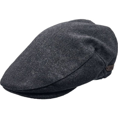 Charles Classic Wool Flat Cap GREY
