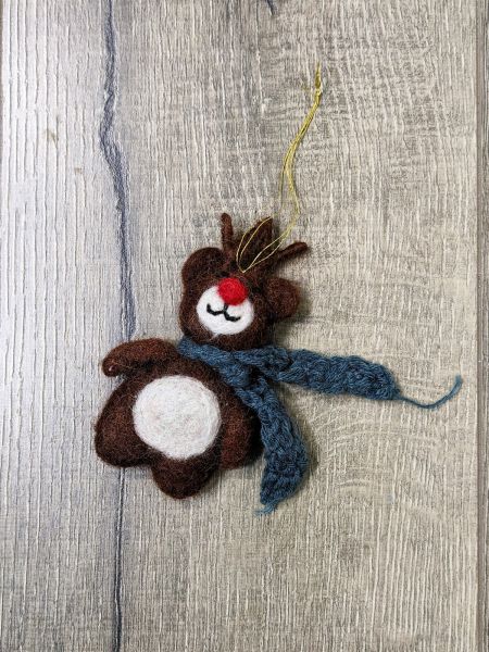 Felt Reindeer with Scarf