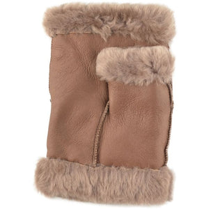 Fingerless Faux Leather & Fur Gloves