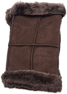Fingerless Faux Leather & Fur Gloves