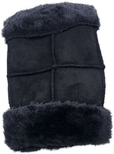 Fingerless Faux Leather & Fur Gloves