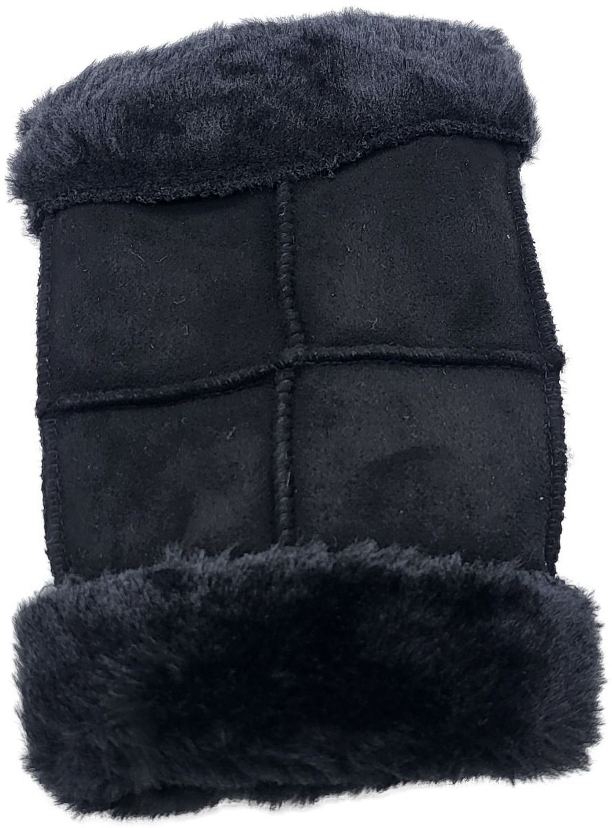 Fingerless Faux Leather & Fur Gloves