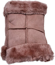 Fingerless Faux Leather & Fur Gloves