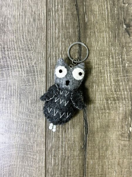 Owl Felt Keychain