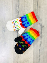 Rainbow Fleck Mittens