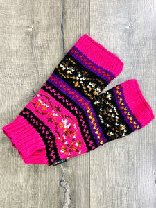 Pink Patterned Handwarmers