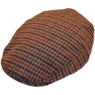Henry Houndstooth Tweed Flat Cap