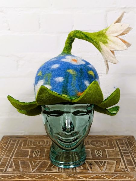 LaLa Felt Flower Hat with Topper – Bija Online