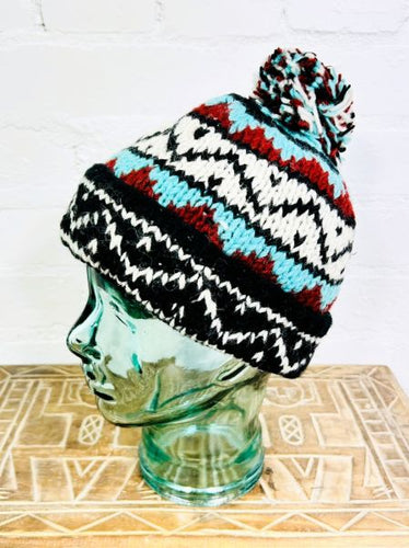 Patterned Bobble Hat