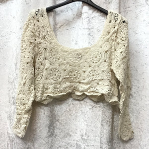 Hayley Crochet Long-Sleeve Top