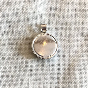 Stone Round Pendant 12x1mm