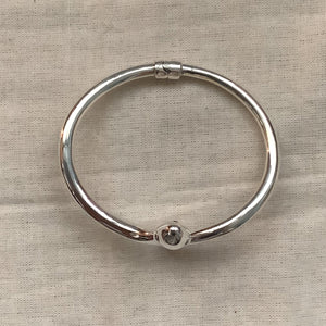 Snake Silver Bangle