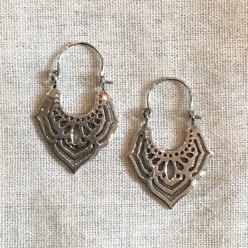 Petal Filigree Hoops 2.2cm