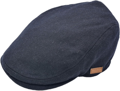 Charles Classic Wool Flat Cap NAVY