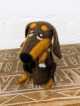 Sebastion Felt Sausage Dog Bottle Topper