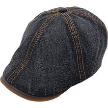 Fabrice Denim 6 Panel Denim Flat Cap
