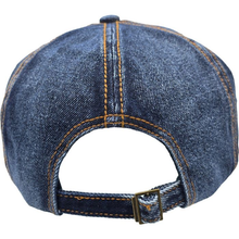 Fabrice Denim 6 Panel Denim Flat Cap