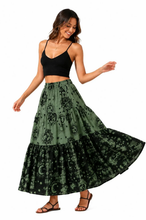 Sun Starburst Tiered Bottom Skirt