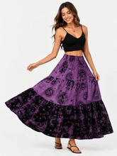 Sun Starburst Tiered Bottom Skirt