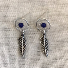 Single Feather Dreamcatcher Studs 10mm