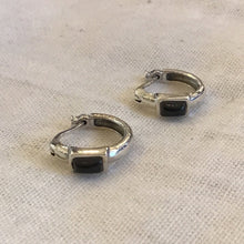 Square Stone Hoops