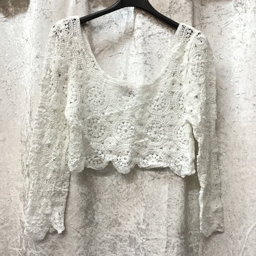 Hayley Crochet Long-Sleeve Top