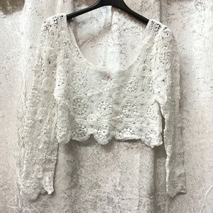 Hayley Crochet Long-Sleeve Top