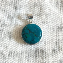 Stone Round Pendant 12x1mm