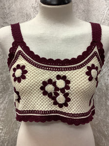 Winter Daisy Crop Top