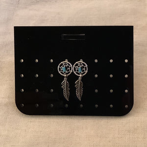 Beaded Dreamcatcher Studs