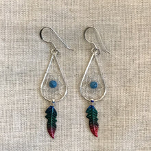 Two-Tone Teardrop Dreamcatcher Earrings 12mm