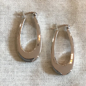 Oval Chunky Oval Hoops 3.2cm