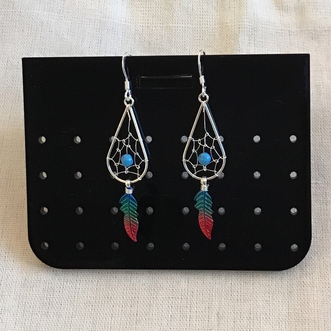 Teardrop Dreamcatcher Earrings