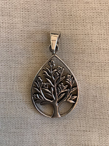 Teardrop Tree of Life Pendant