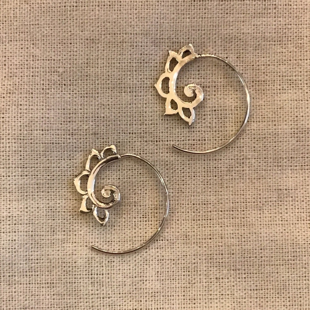 Anastasia Spiral Hoops 2.5cm