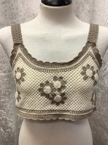 Winter Daisy Crop Top