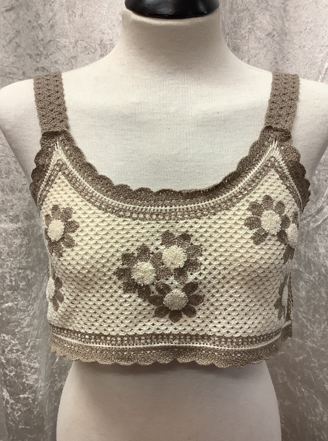 Winter Daisy Crop Top