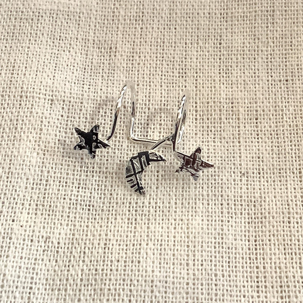 Stars and Moon Ear Cuff