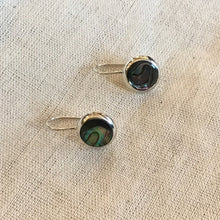 Stone Circle Drop Earrings