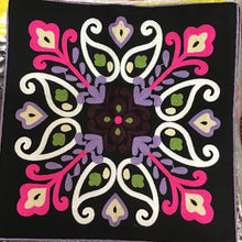 Floral Crewel Cushion Cover
