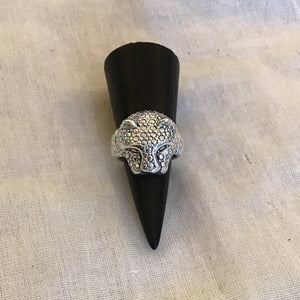 Panther Silver Ring