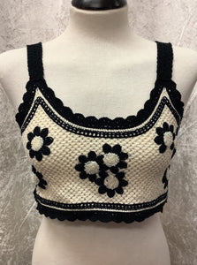 Winter Daisy Crop Top