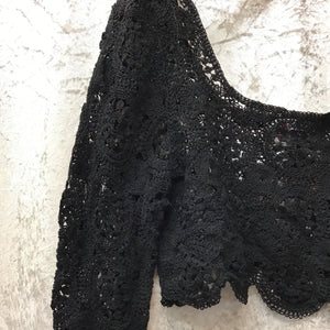 Hayley Crochet Long-Sleeve Top