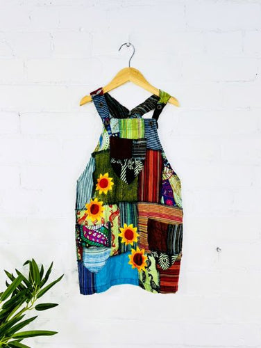 Kids Blue Dungarees Dress